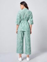 Co Ord Set for Women | Co Ord Set for Women Stylish | Festive Co Ord Set for Women | Travel Co Ord Set for Women | Full Sleeve Women Co-ord set - Image 3